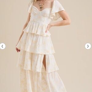 Roxanne Layered Maxi Dress - Large